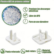 Lightweight Long-Lasting Dustproof Secure 10-Pack 3-Hole Socket Protector Covers