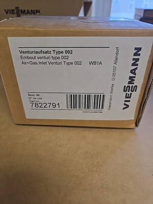 Viessmann 7822791 Air & Gas Inlet Venturi Type 002 WB1A