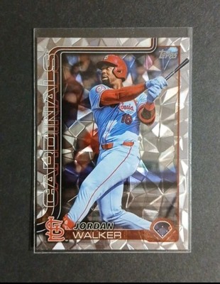 Jordan Walker 2025 Topps Series 2 Baseball Diamante Foil Parallel #485 Cardinals