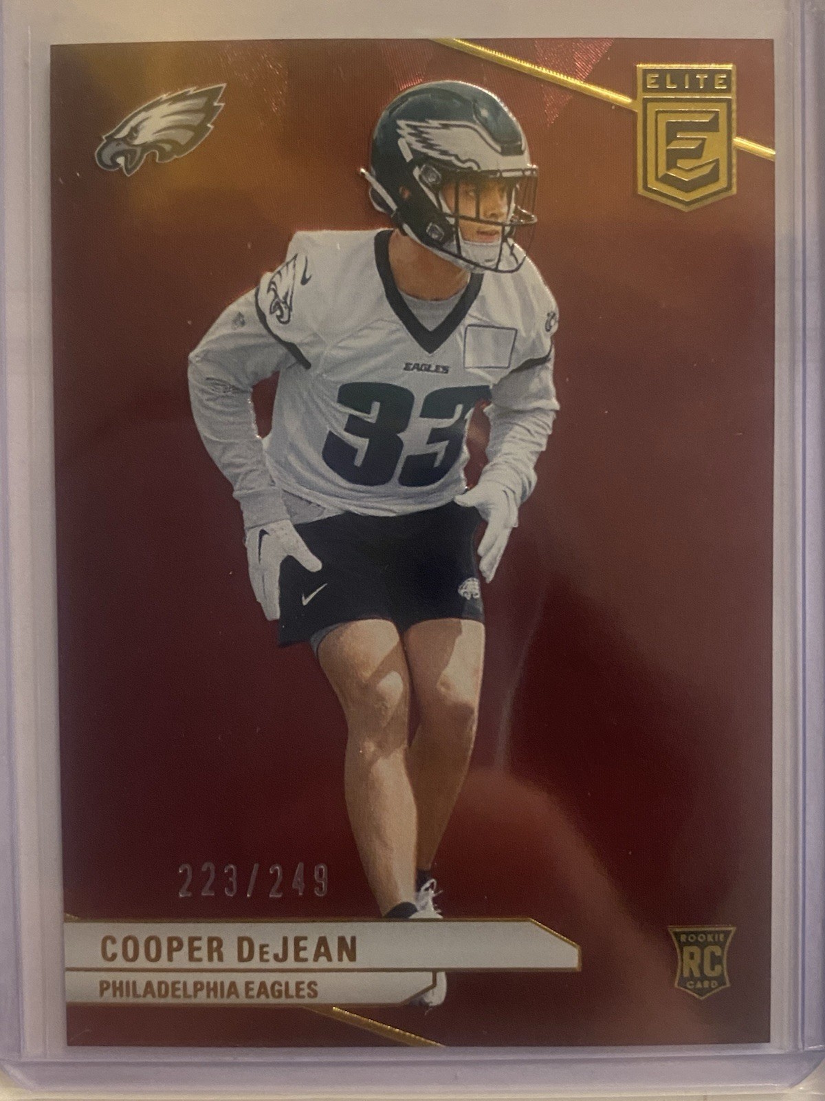 2024 Panini Donruss Elite - Rookies Cooper DeJean #171 Maroon /249 (RC)