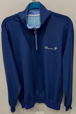 BMW Championship - Fairway & Greene Tech 1/4 Zip Pullover - Men's Large - Blue
