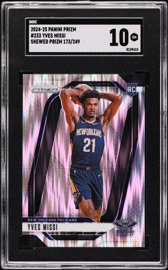 2024 Panini Prizm Skewed #233 Yves Missi RC Rookie /249 SGC 10 GEM MINT