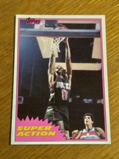 1981-82 Topps Basketball Super Action Midwest #108 Marques Johnson EX-NrMt