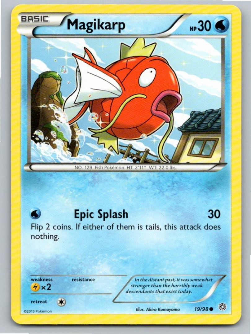 2015 POKEMON MAGIKARP ANCIENT ORIGINS 19/98 C NM A92338 FREE S&H