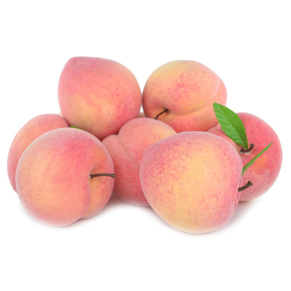 6Pcs Artificial Peach Foam Peach Model High Simulation Fake Fruit Peach Model