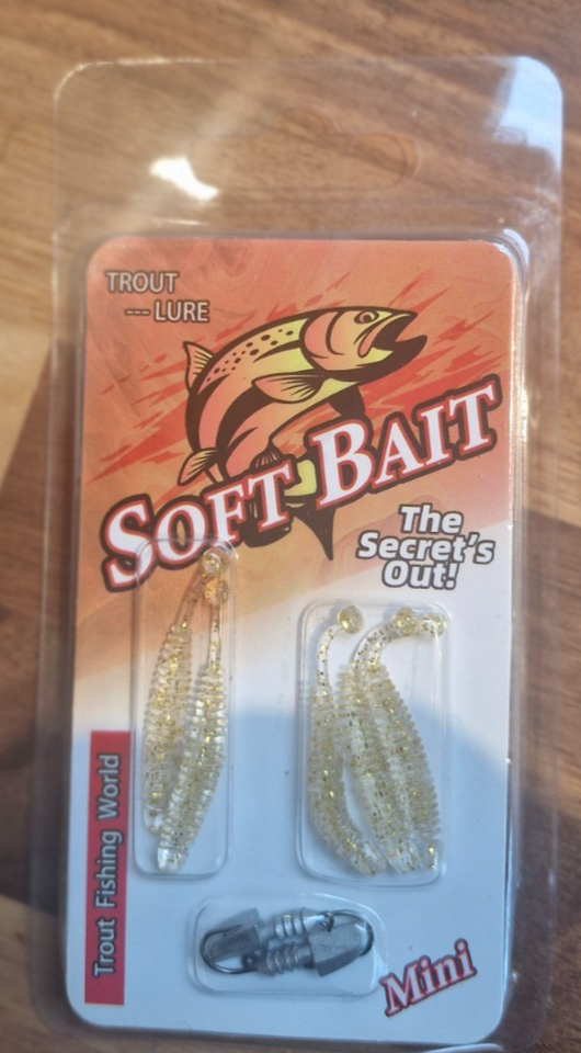 Mini LRF Worm Soft Bait set 6 lures 2 jig head Fishing Lure 4cm Set ...