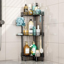 HapiRm Corner Shower Caddy Standing - 3 Tier Shower Organizer Corner with Soa...