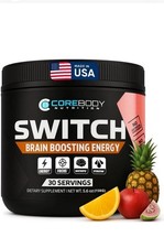 Corebody Switch Brain Boosting Energy, 5.61 oz, Tropical Punch - Exp. May 26