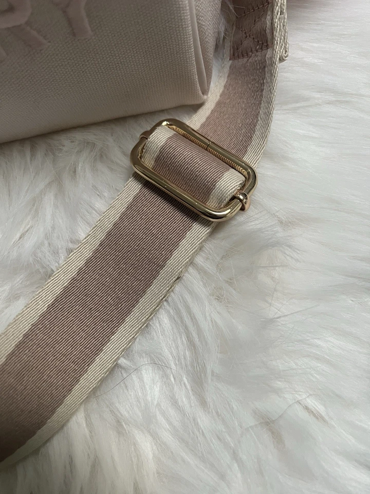 Burberry Pink Canvas Crossbody Converted Purse - Image 3 of 4