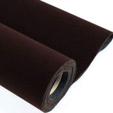 Forro autoadhesivo de terciopelo marron para cajon joyas Tela artesanal despegar