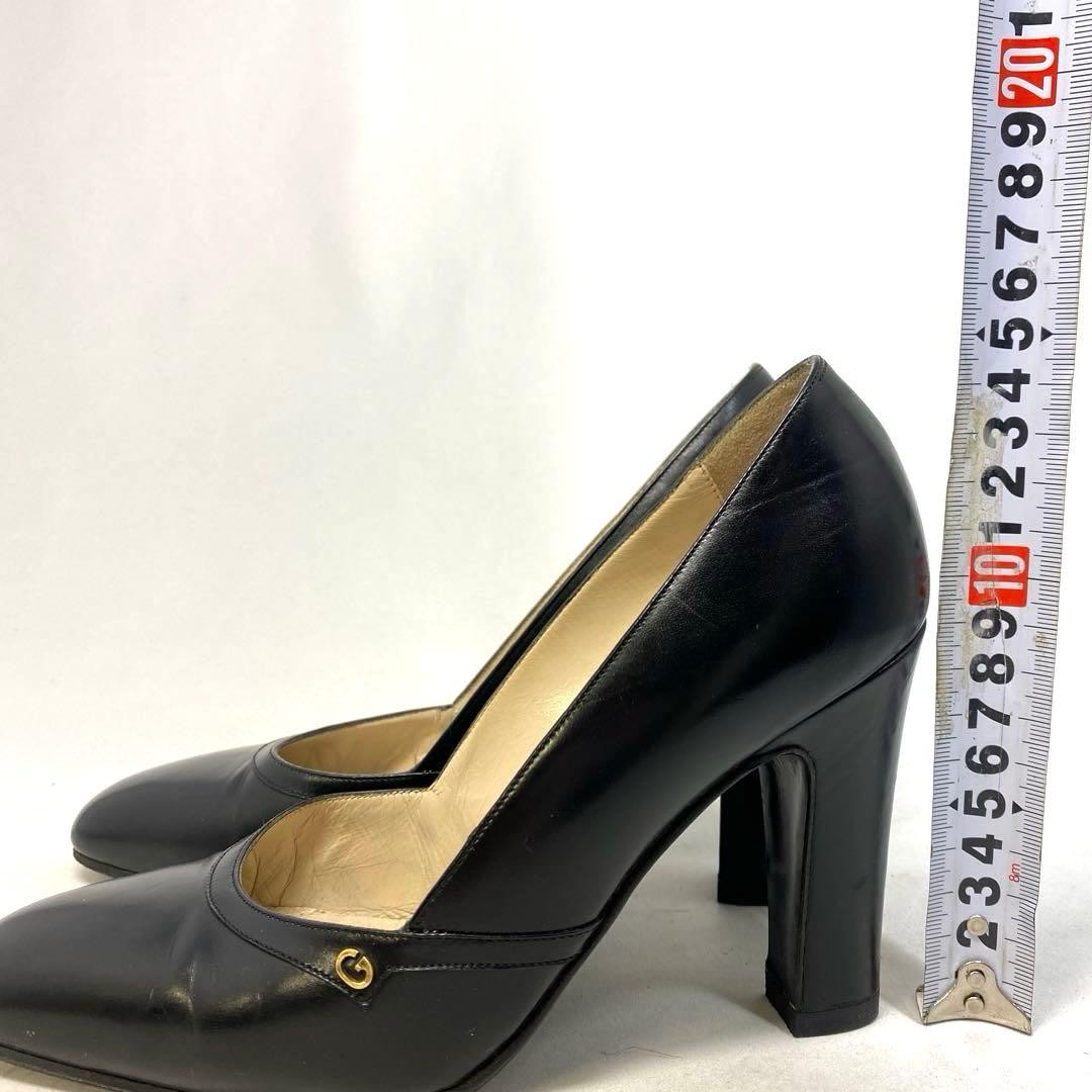 Gucci Pumps Shoes Black Leather Size 36 US About 6 For Women thumbnail 8