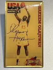 Hakeem Olajuwan ~ 1996 USA DREAM TEAM Hat-Vest-Lapel pin