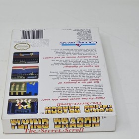 Flying Dragon The Secret Scroll Nintendo NES Box Only Vintage 1988