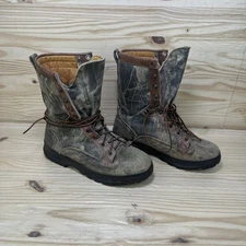 Danner Bangor Boots Mens 10.5 EE Insulated GTX 800 Camo Hunting Gore Tex USA