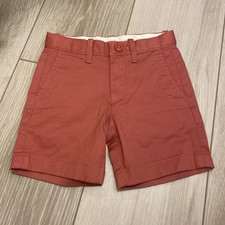 J. Crew Crewcuts Gramercy Flex Chino Shorts Muted Red NWT Toddler Boys 3T