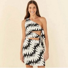 Farm Rio Copacabana one shoulder Mini Dress Size Med NWOT