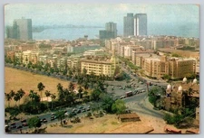Postcard India Bombay Churchgate Buildings Aerial View  52H
