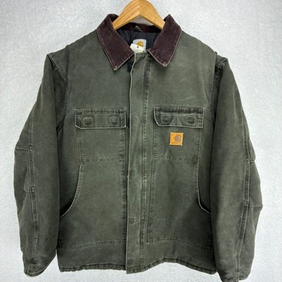 Carhartt Arctic Jacket Nylon Quilt Lined Mens Large Tall C26 MOS