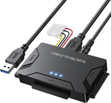 USB 3.0 to IDE and SATA Adapter, Hard Drive Adapter Cable Universal for 2.5/3.5
