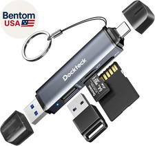 SD Card Reader, 5G Super Speed USB3.0 SD/TF Card Reader, 3-Slot USB A/C to Sd/Mi