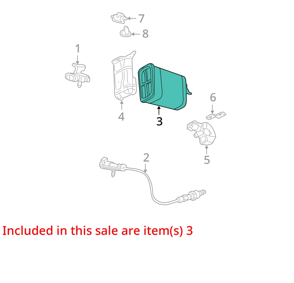 2005 Chevrolet Malibu Fuel Vapor Charcoal Canister NWA41 - Image 3 of 4