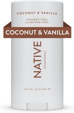 Native Deodorant - Coconut & Vanilla Women/Men 72 Hour Odor Control (75g)