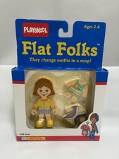 Vintage Playskool Flat Folks Girl # 1108 Made In USA New In Package