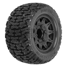 Pro-Line Racing Bonesaw 2.8" All-Terrain Truck Tires Mounted on Raid Black 6x30