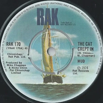 Mud The Cat Crept In Vinyl Single 7inch RAK