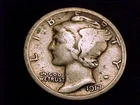 1917-P  Mercury Dime, Fine Grade.