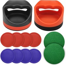 Air Hockey Pushers Air Hockey Pucks Paddles,Goal Handles Paddles Replacement Ac