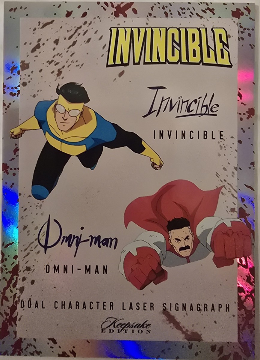 遊戯王OCG INVINCIBLE OVER COLLECTION 2025 Keepsake Invincible #360 Invincible Omni-man Signature BLOOD