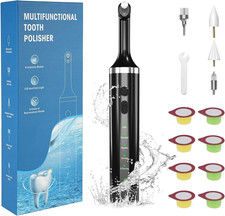 Teeth Polisher with 5 Brush Heads 8 Polish Pastes 5 Speed Modes and LED Light IP