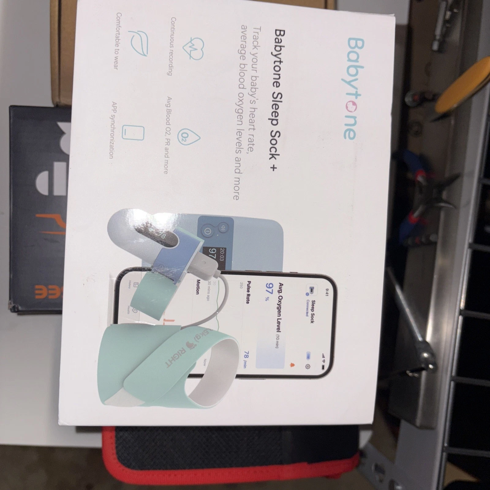 Babytone S2 Monitor Baby's Heart Rate and Oxygen Level Baby Sleep Monitor
Opens in a new window or t