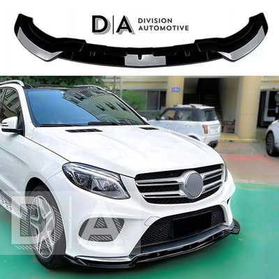 FRONT STOßSTANGE LIPPE SPLITTER GLANZ SCHWARZ FÜR MERCEDES GLE W166 C292 SUV 2015-2018