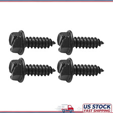 Black Stainless Steel License Plate Screws 4 Pack Slotted Hex Head Us Cars Tru Black Stainless Steel License Plate Screws 4 Pack Slotted Hex Head Us Cars Tru