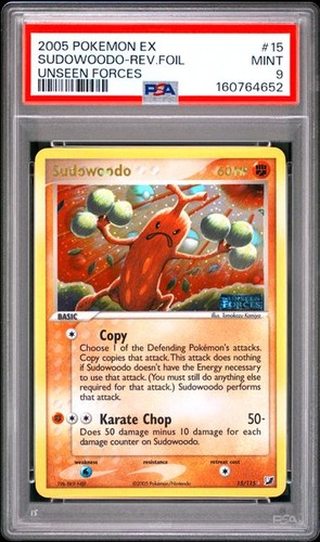 Sudowoodo graded PSA 9 for sale on eBay