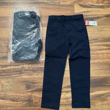 NWT - 4 Pair - Cat Jack Boys' Straight Fit School Uniform Pants Navy Blue Sz 7