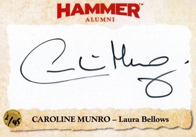 Hammer Horror Platinum Coll 12: CMA1 Caroline Munro Alumni Autogrammkarte #2/45