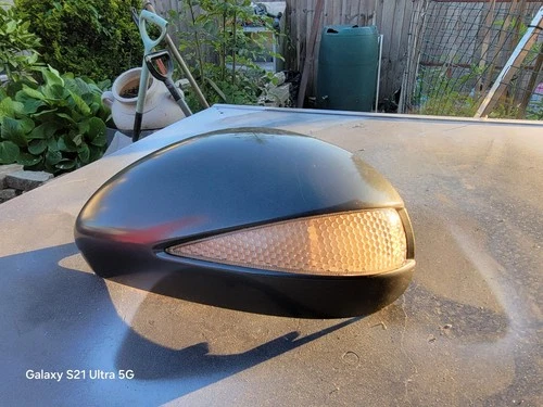 Honda Civic mk8 Wing Mirror Cap Cover with LH, N/S in polished metal grey