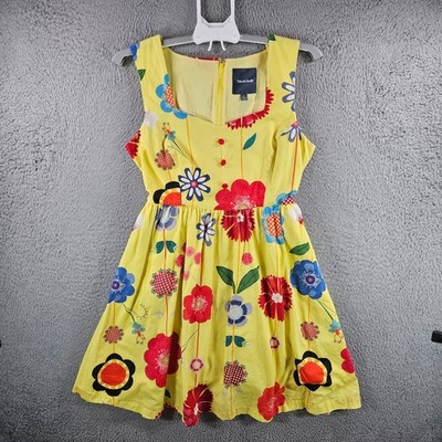 slim fit dress slacks Monjolika Fashion Yellow Jacquard Woven Floral Fit & Flare Midi Dress main image 1