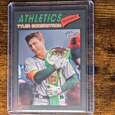 Topps Heritage Tyler Soderstrom #101 Athletics Baseball Card black border