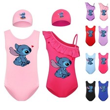 Swimwear Lilo Stitch Kids 2024 Children's Swimsuit Summer Beachwear Suit Gifts