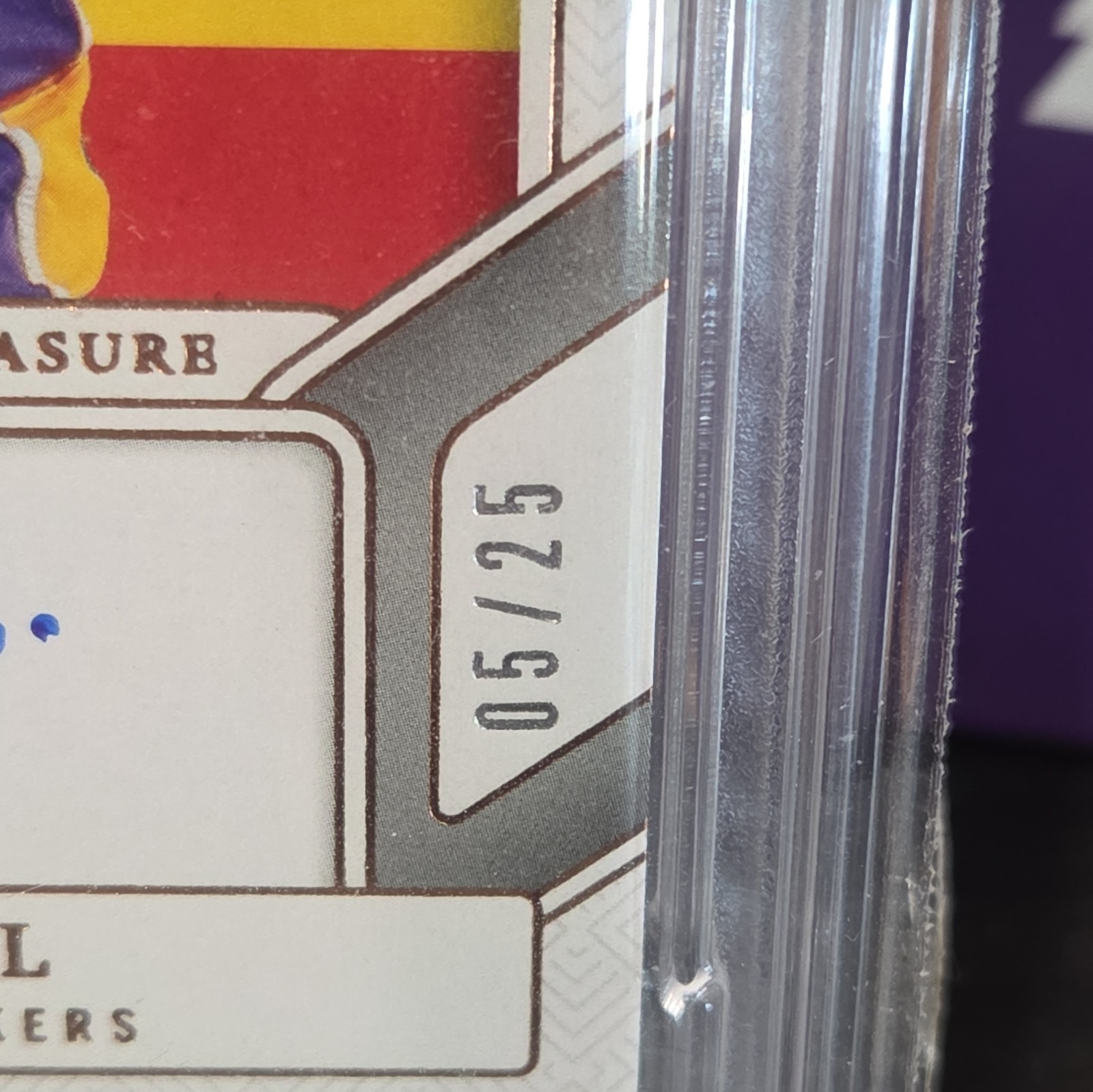 Panini 24-25 National Treasures Int'l ITA-PAU Auto 5/25 PSA 9 Rare Bronze view 2