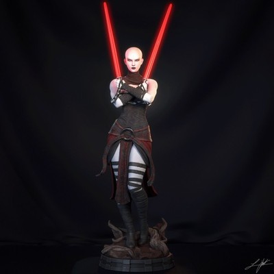 Asajj Ventress Star Wars Sith Assassin Sexy Pinup Statue Pre Order