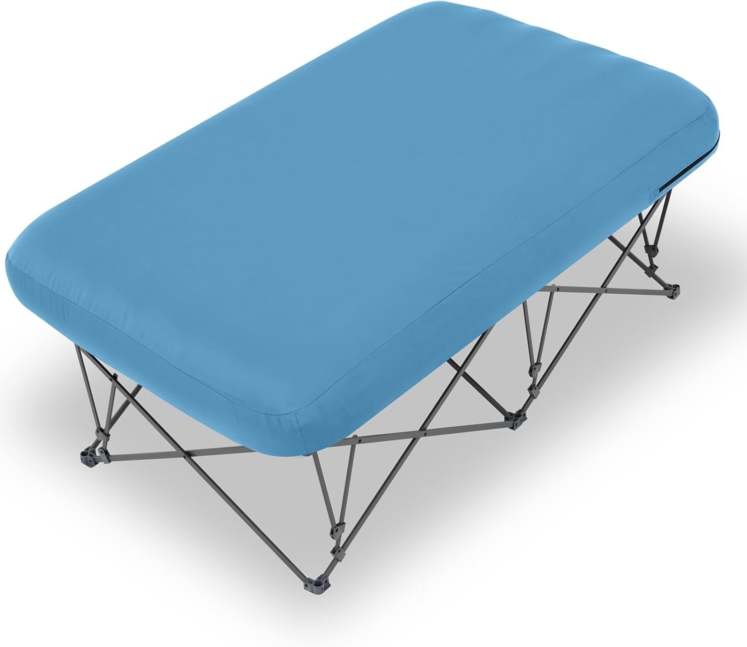 Lettino da Campeggio con Materasso ad Aria Letto Pieghevole Portatile Struttura in Acciaio Viaggio Esterno...