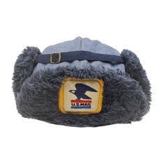 Vintage USPS Winter Hat Trapper Cap XL Ear Flaps USA Mailman