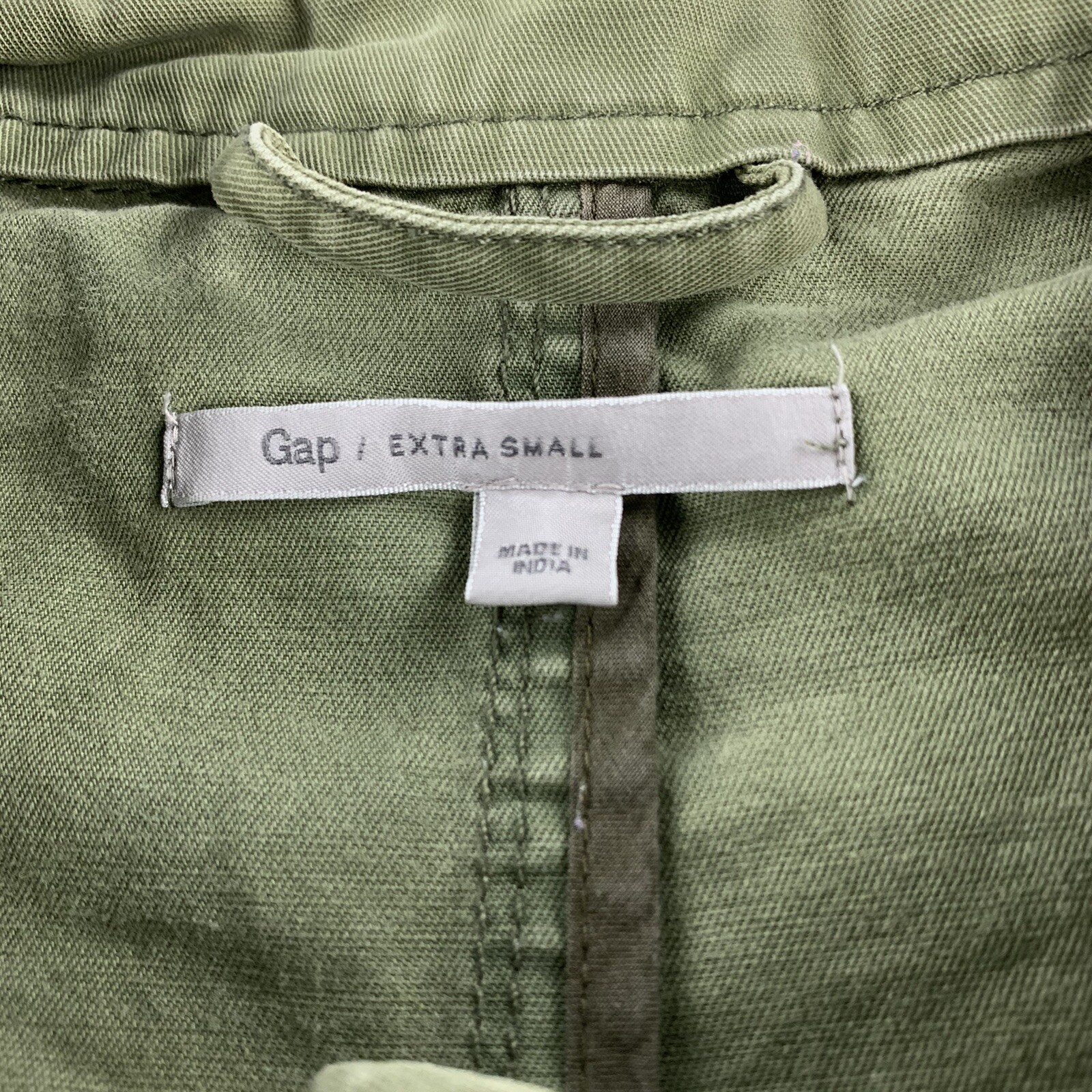 Gap Women's Military Style Jacket Olive Green Mandari… Gem