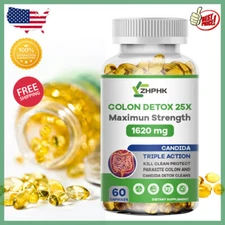 Colon Cleanse Super Flush All Organic Herbs Flush Pounds Lose Weight Detox Caps