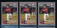 Lot (3) 2010 DAV #27 Robbie Erlin Hickory Crawdads Limited Ed 115 (CS14)